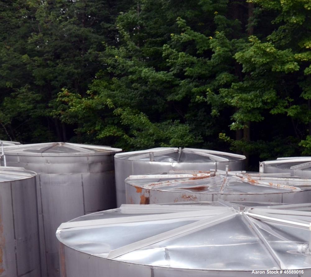 Used 15000 Gallon Douglas Brothers 304 Stainless Steel Vertical Tank