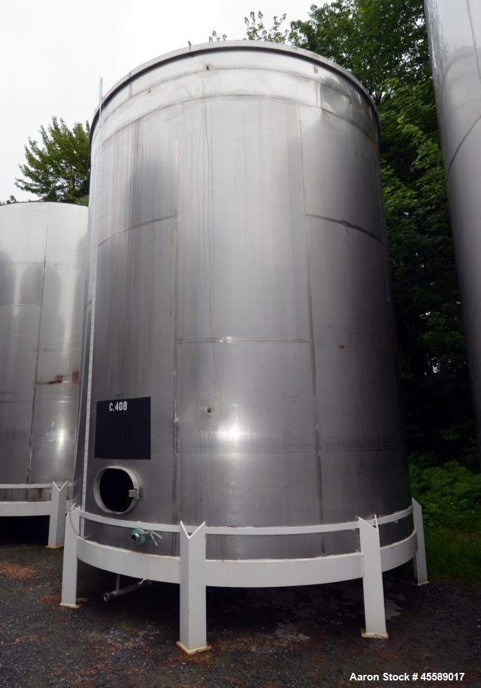 Used 15000 Gallon Douglas Brothers 304 Stainless Steel Vertical Tank