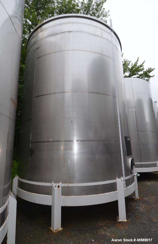Used 15000 Gallon Douglas Brothers 304 Stainless Steel Vertical Tank