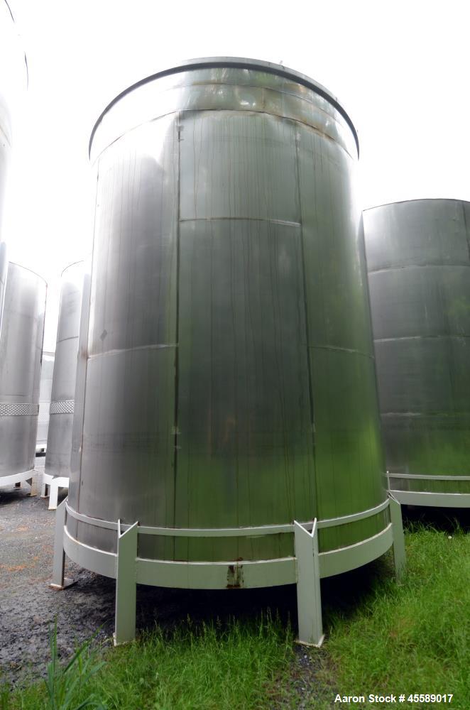 Used 15000 Gallon Douglas Brothers 304 Stainless Steel Vertical Tank