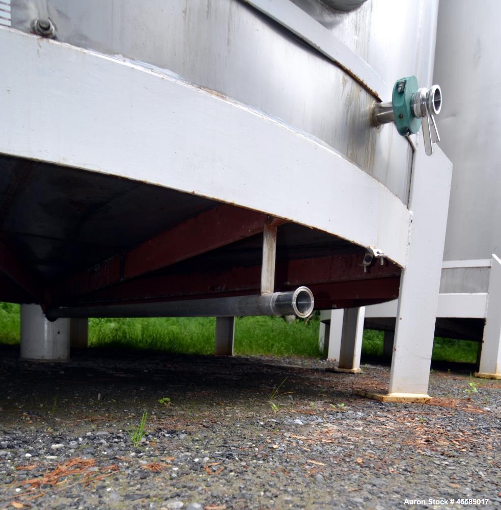 Used 15000 Gallon Douglas Brothers 304 Stainless Steel Vertical Tank