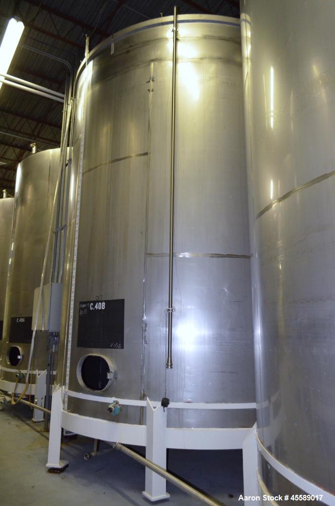 Used 15000 Gallon Douglas Brothers 304 Stainless Steel Vertical Tank