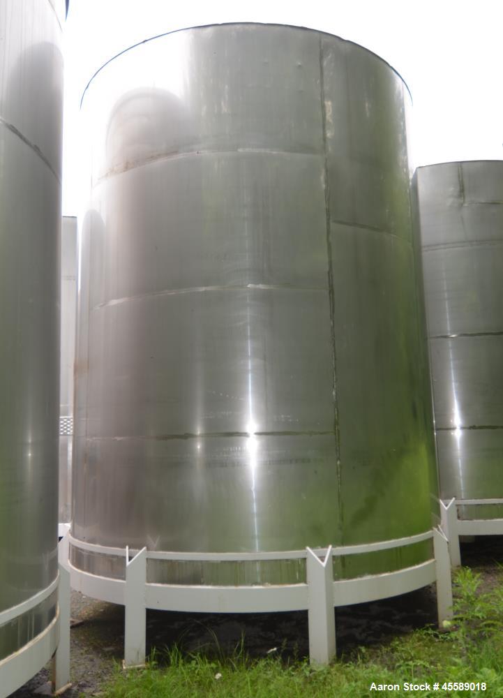 Used 15000 Gallon Douglas Brothers 304 Stainless Steel Vertical Tank