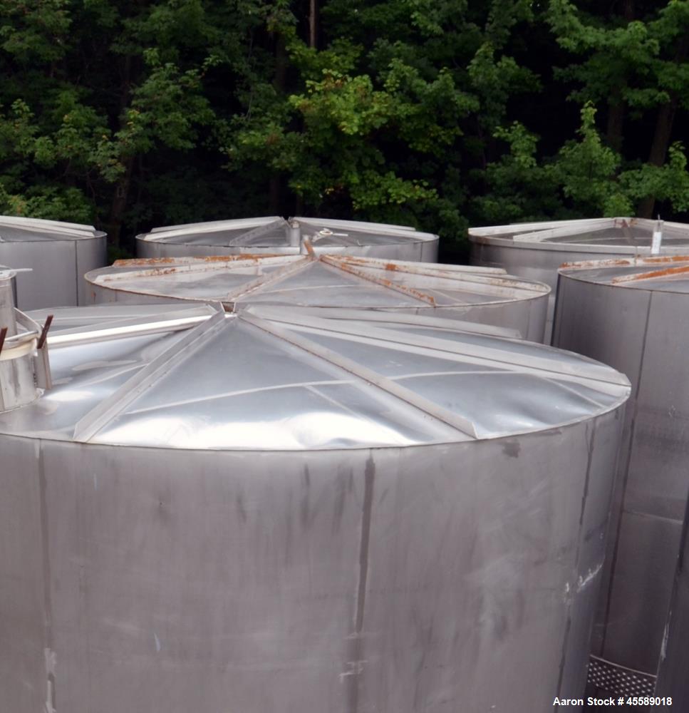 Used 15000 Gallon Douglas Brothers 304 Stainless Steel Vertical Tank