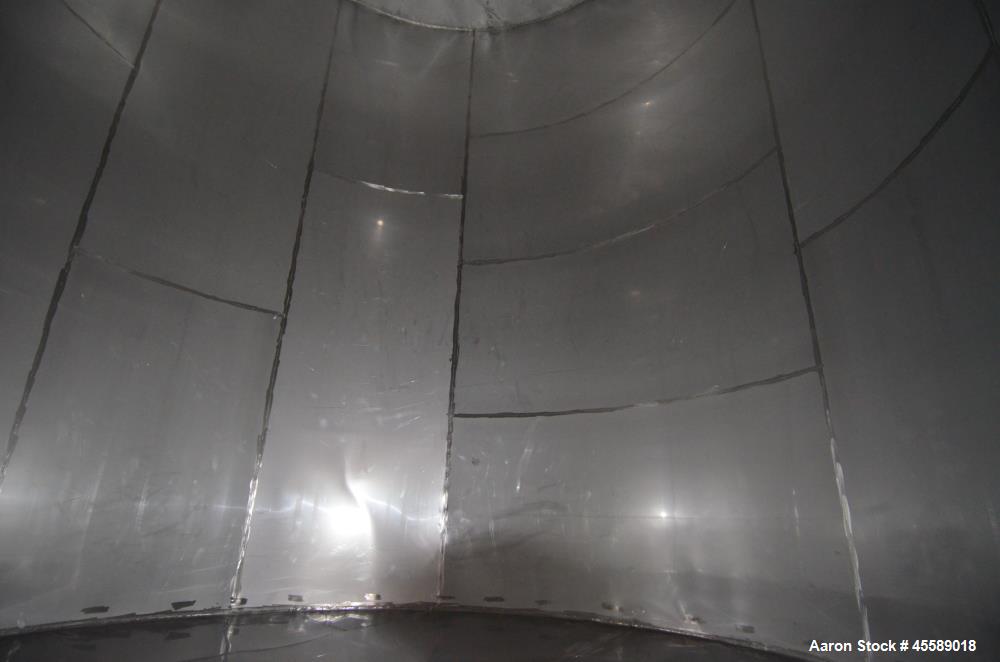 Used 15000 Gallon Douglas Brothers 304 Stainless Steel Vertical Tank