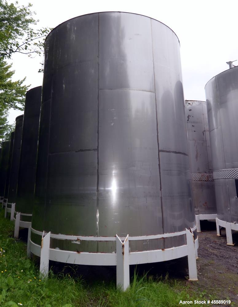 Used 15000 Gallon Douglas Brothers 304 Stainless Steel Vertical Tank