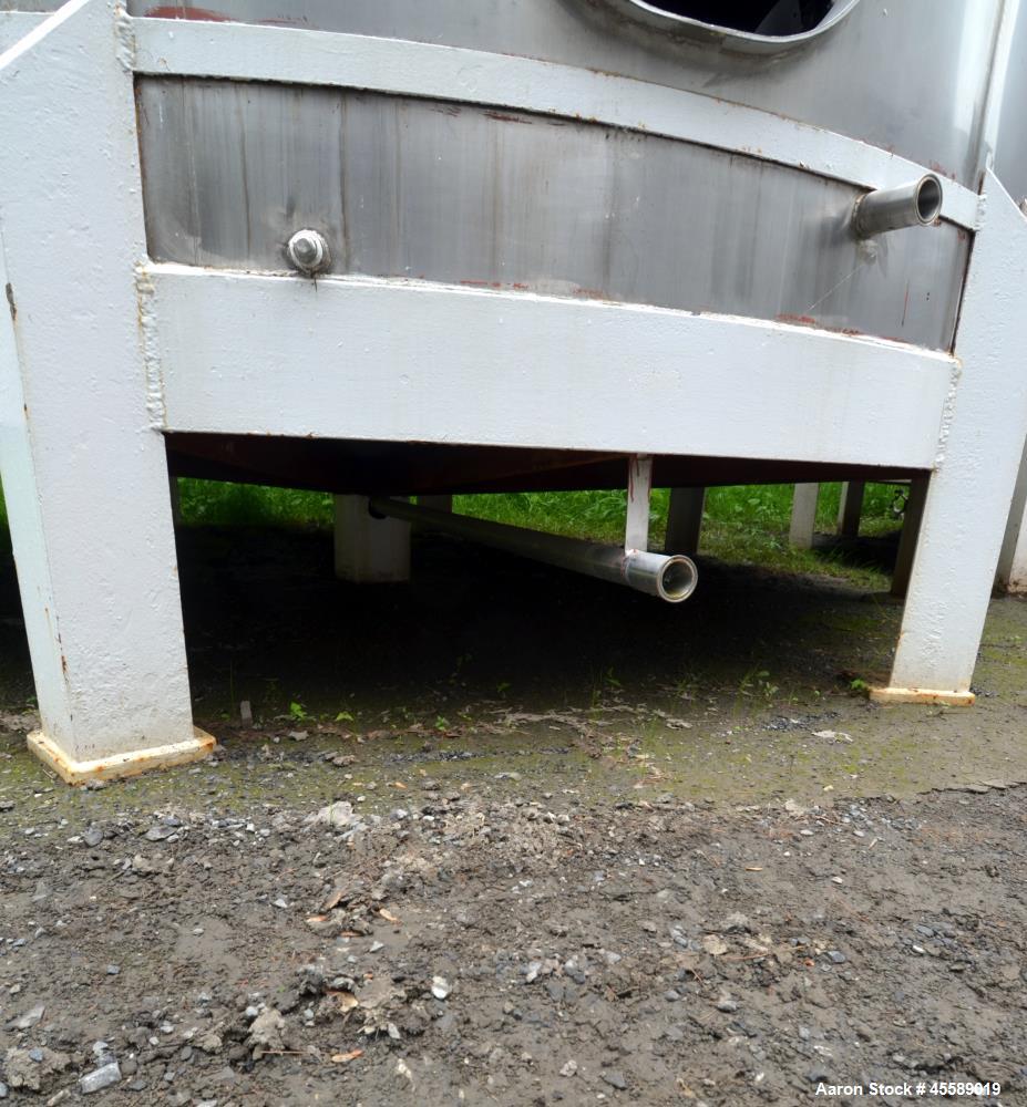 Used 15000 Gallon Douglas Brothers 304 Stainless Steel Vertical Tank