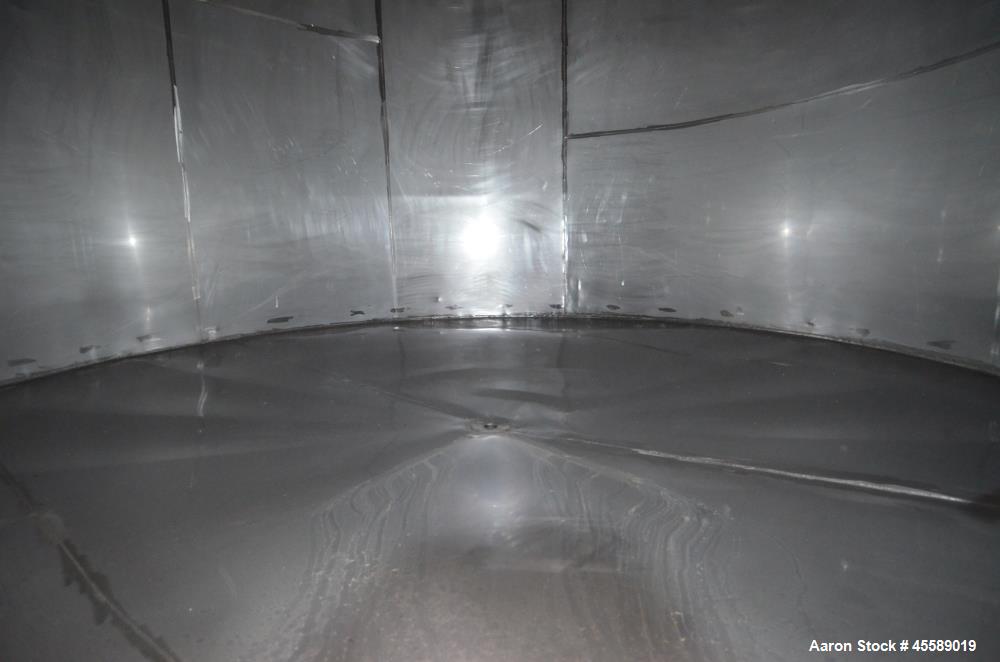 Used 15000 Gallon Douglas Brothers 304 Stainless Steel Vertical Tank