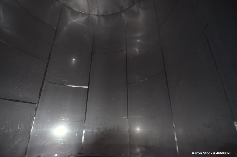 Used 15000 Gallon Douglas Brothers 304 Stainless Steel Vertical Tank
