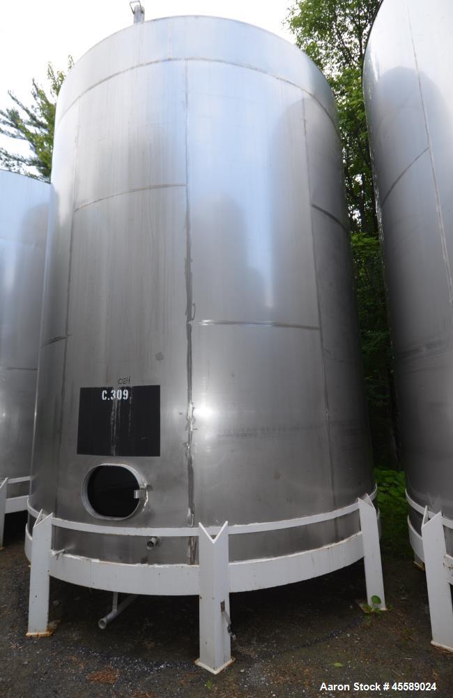 Used 15000 Gallon Douglas Brothers 304 Stainless Steel Vertical Tank