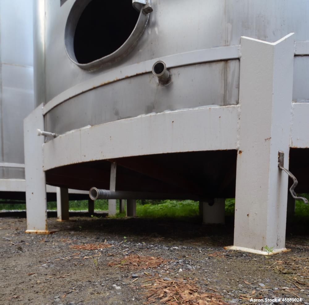 Used 15000 Gallon Douglas Brothers 304 Stainless Steel Vertical Tank