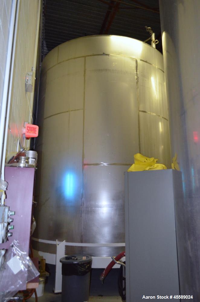 Used 15000 Gallon Douglas Brothers 304 Stainless Steel Vertical Tank