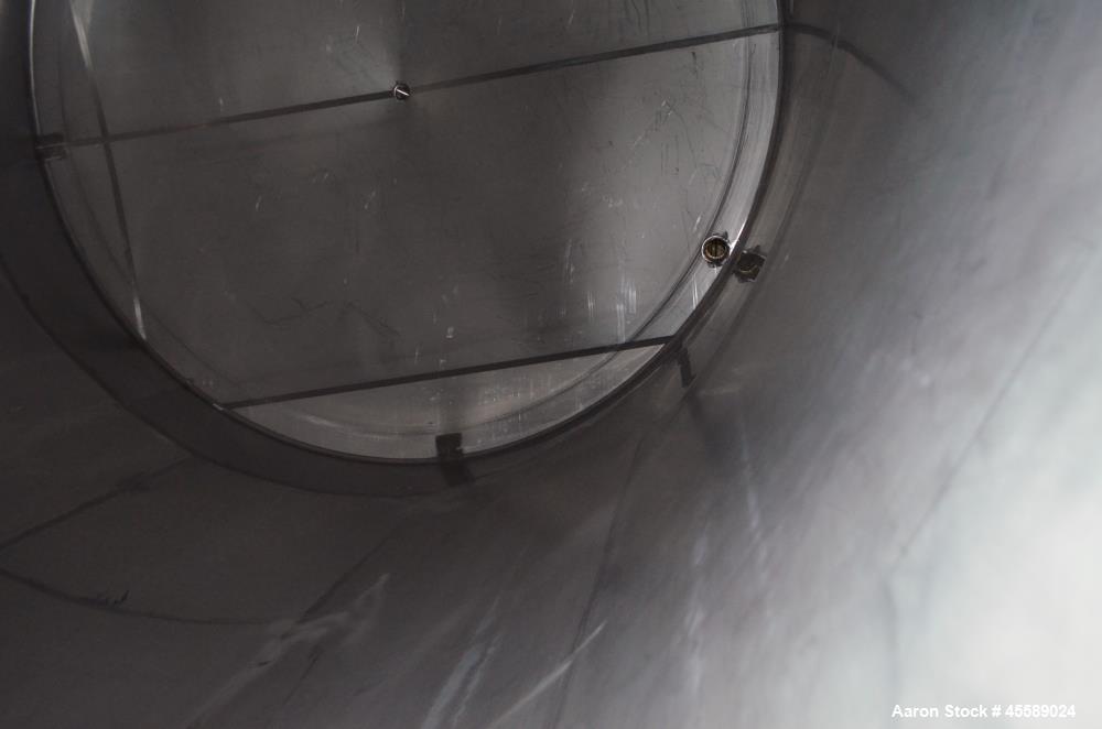 Used 15000 Gallon Douglas Brothers 304 Stainless Steel Vertical Tank