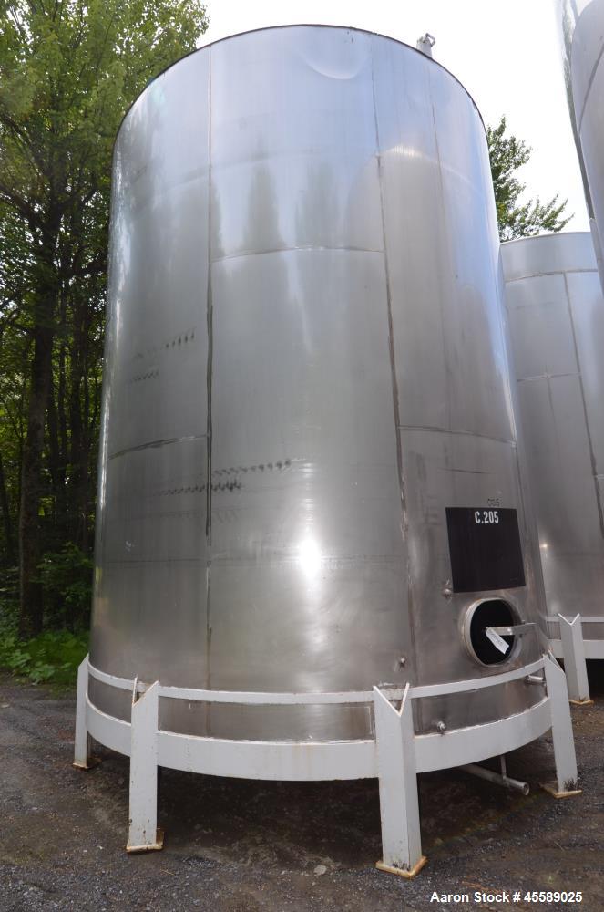 Used 15000 Gallon Douglas Brothers 304 Stainless Steel Vertical Tank