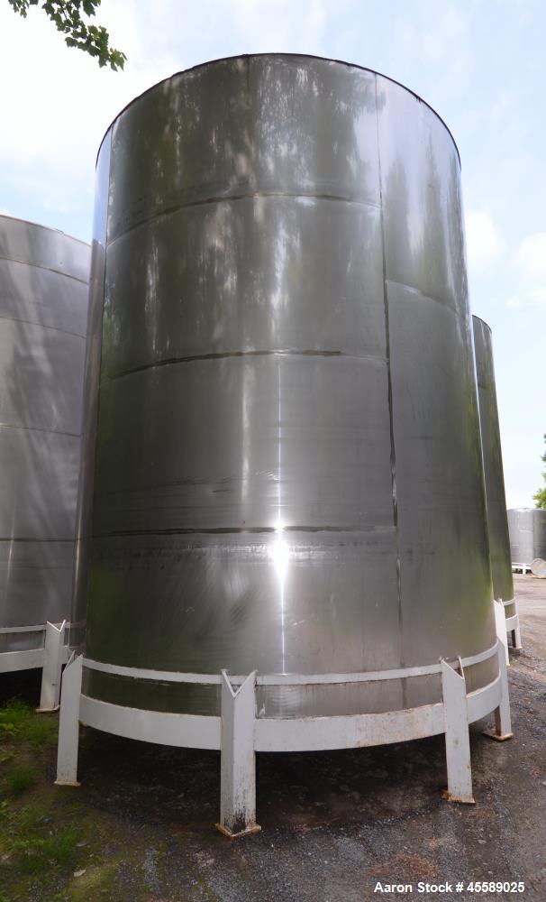 Used 15000 Gallon Douglas Brothers 304 Stainless Steel Vertical Tank