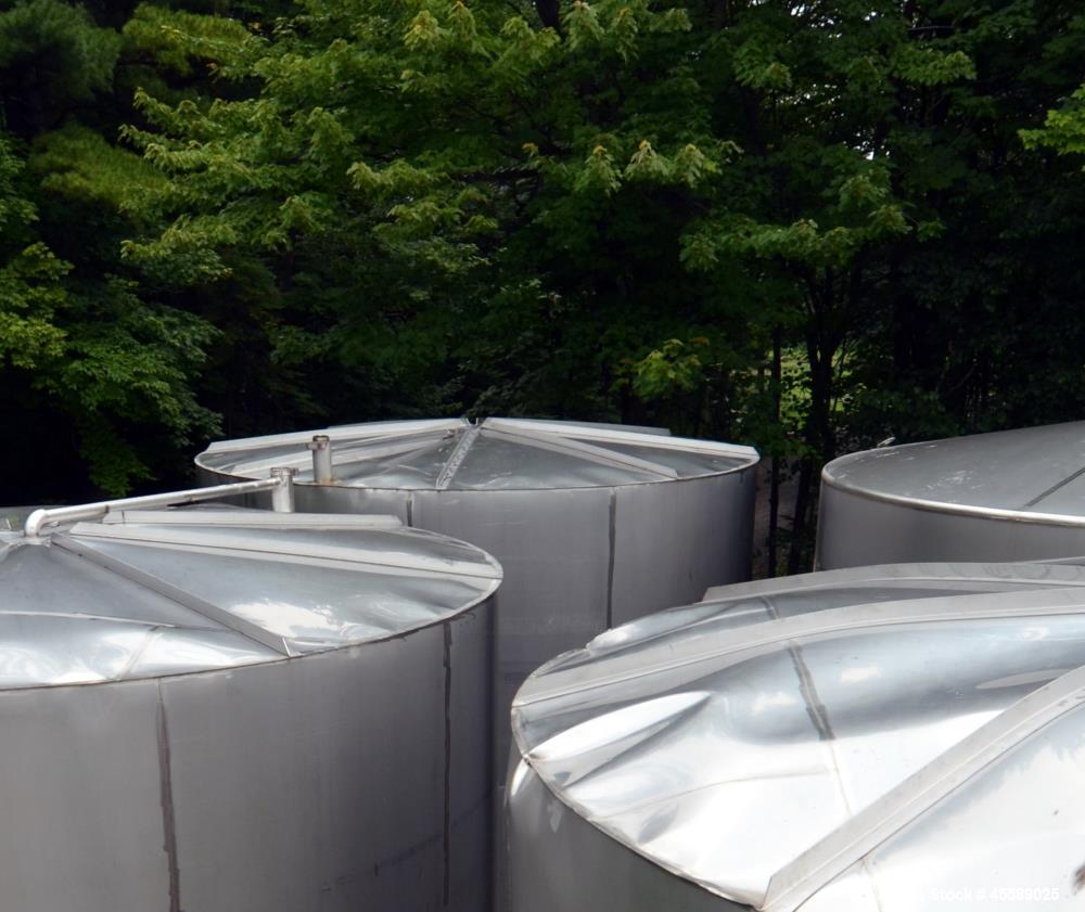 Used 15000 Gallon Douglas Brothers 304 Stainless Steel Vertical Tank