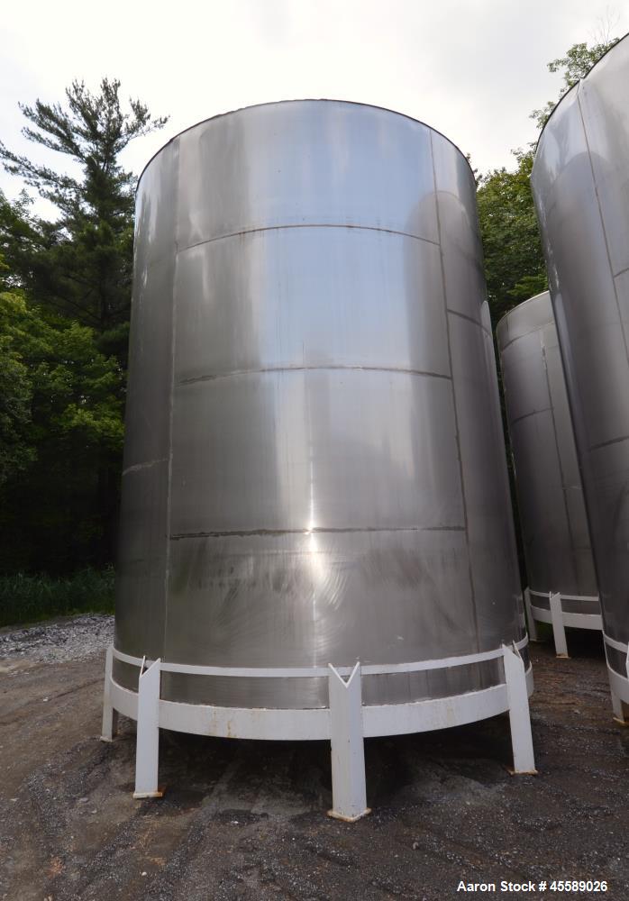 Used 15000 Gallon Douglas Brothers 304 Stainless Steel Vertical Tank