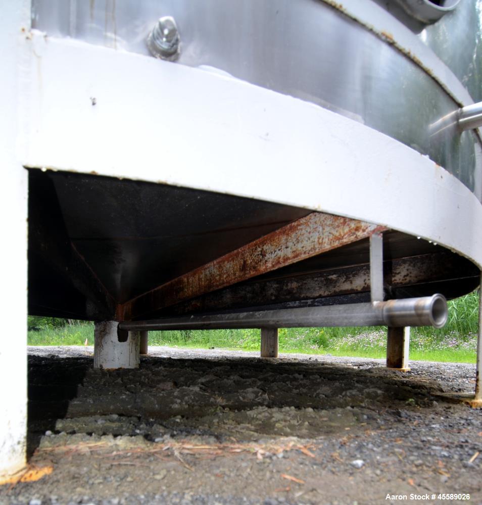 Used 15000 Gallon Douglas Brothers 304 Stainless Steel Vertical Tank
