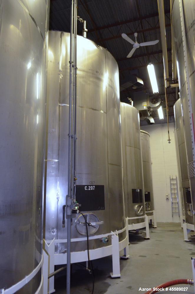 Used 15000 Gallon Douglas Brothers 304 Stainless Steel Vertical Tank