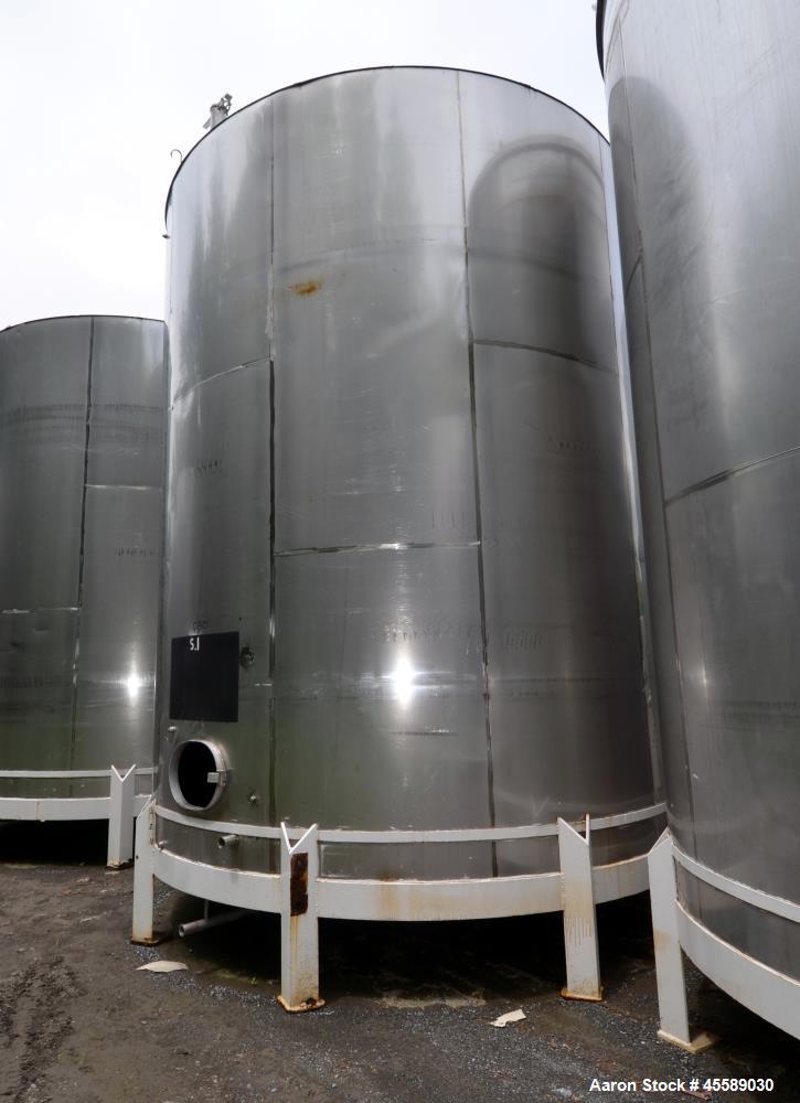 Used 15000 Gallon Douglas Brothers 304 Stainless Steel Vertical Tank