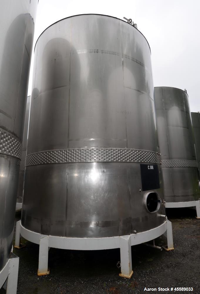 Used 15000 Gallon Douglas Brothers 304 Stainless Steel Vertical Tank