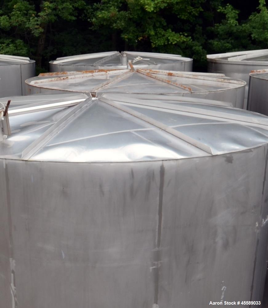 Used 15000 Gallon Douglas Brothers 304 Stainless Steel Vertical Tank