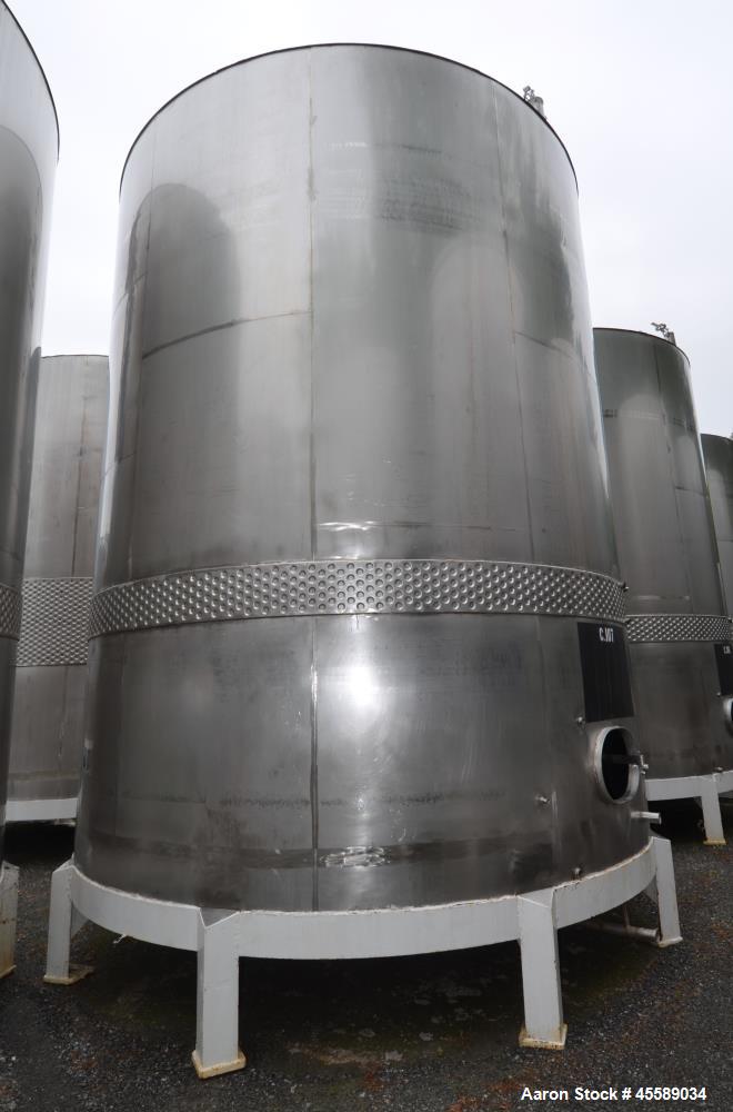 Used 15000 Gallon Douglas Brothers 304 Stainless Steel Vertical Tank