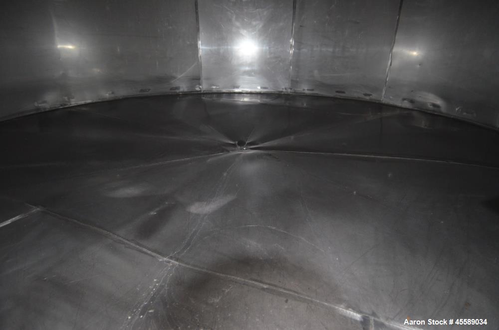 Used 15000 Gallon Douglas Brothers 304 Stainless Steel Vertical Tank