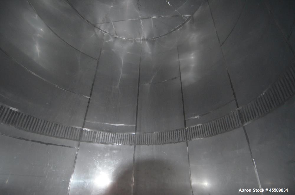Used 15000 Gallon Douglas Brothers 304 Stainless Steel Vertical Tank