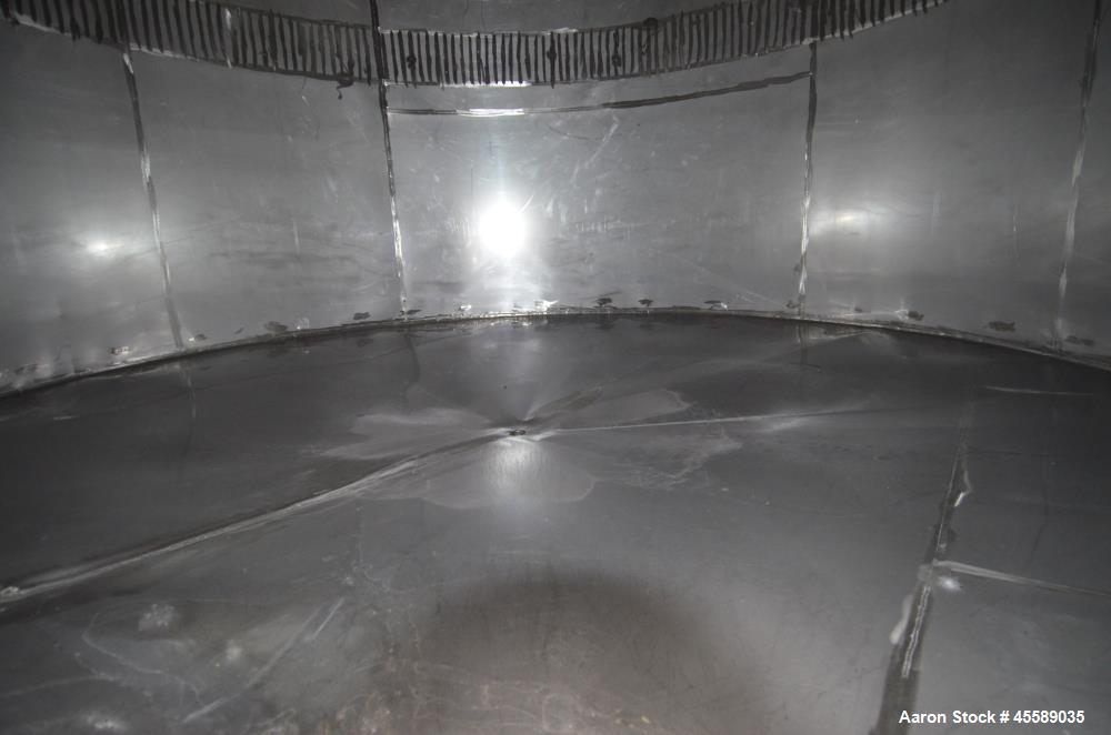 Used 15000 Gallon Douglas Brothers 304 Stainless Steel Vertical Tank