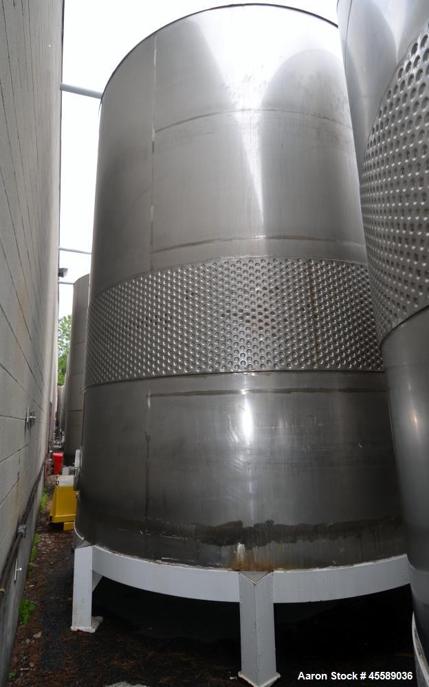 Used 16000 Gallon Douglas Brothers 304 Stainless Steel Vertical Tank