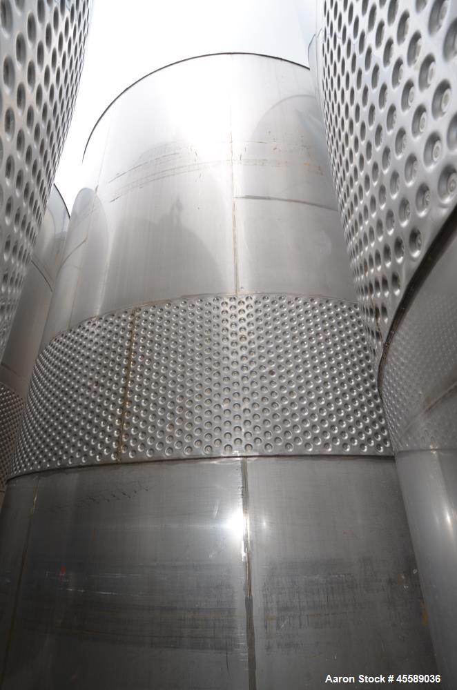 Used 16000 Gallon Douglas Brothers 304 Stainless Steel Vertical Tank