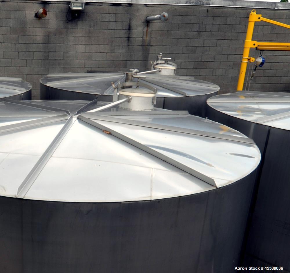 Used 16000 Gallon Douglas Brothers 304 Stainless Steel Vertical Tank