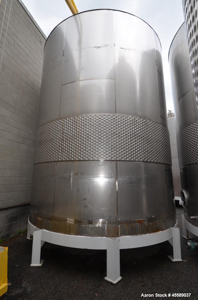 Used 16000 Gallon Douglas Brothers 304 Stainless Steel Vertical Tank
