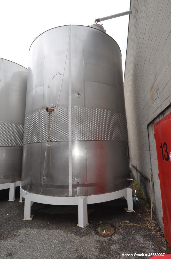 Used 16000 Gallon Douglas Brothers 304 Stainless Steel Vertical Tank