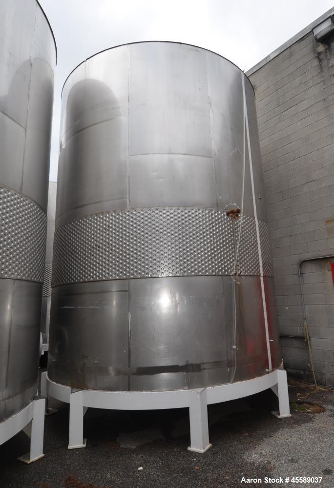 Used 16000 Gallon Douglas Brothers 304 Stainless Steel Vertical Tank