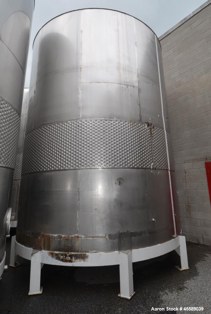 Used 16000 Gallon Douglas Brothers 304 Stainless Steel Vertical Tank