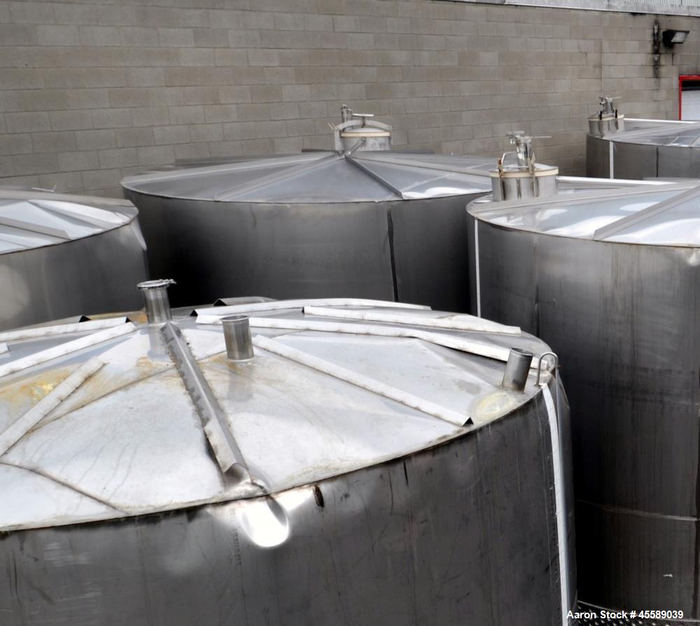 Used 16000 Gallon Douglas Brothers 304 Stainless Steel Vertical Tank
