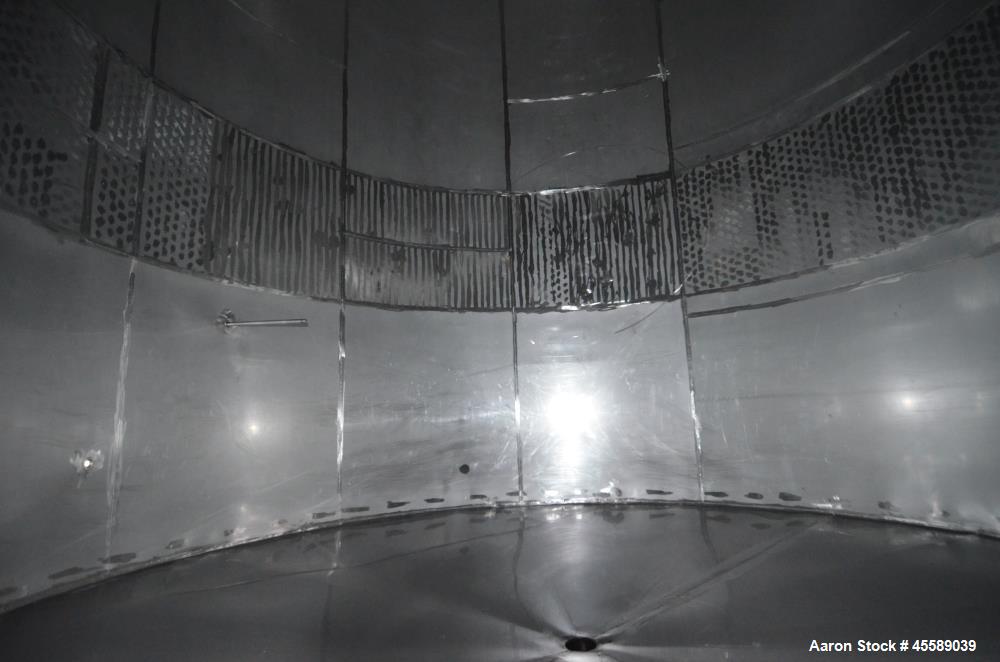 Used 16000 Gallon Douglas Brothers 304 Stainless Steel Vertical Tank