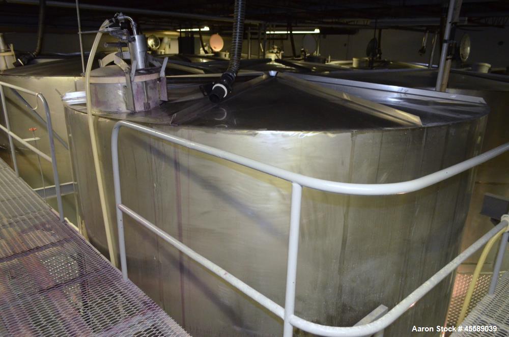 Used 16000 Gallon Douglas Brothers 304 Stainless Steel Vertical Tank