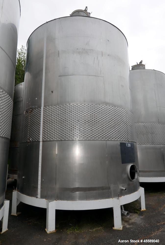 Used 16000 Gallon Douglas Brothers 304 Stainless Steel Vertical Tank