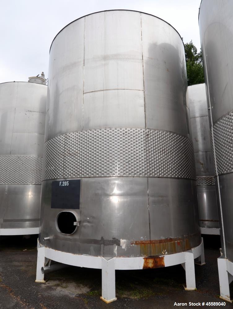 Used 16000 Gallon Douglas Brothers 304 Stainless Steel Vertical Tank
