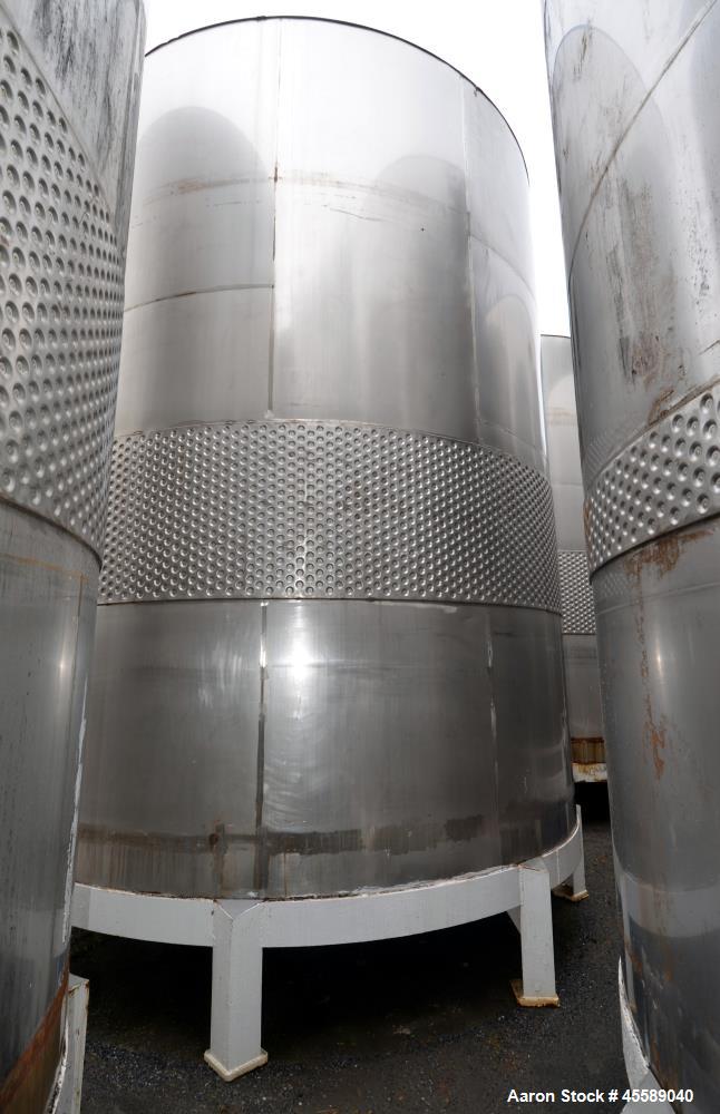 Used 16000 Gallon Douglas Brothers 304 Stainless Steel Vertical Tank