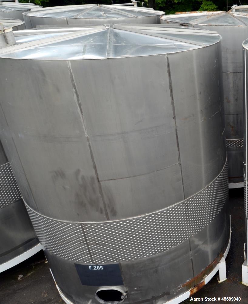 Used 16000 Gallon Douglas Brothers 304 Stainless Steel Vertical Tank