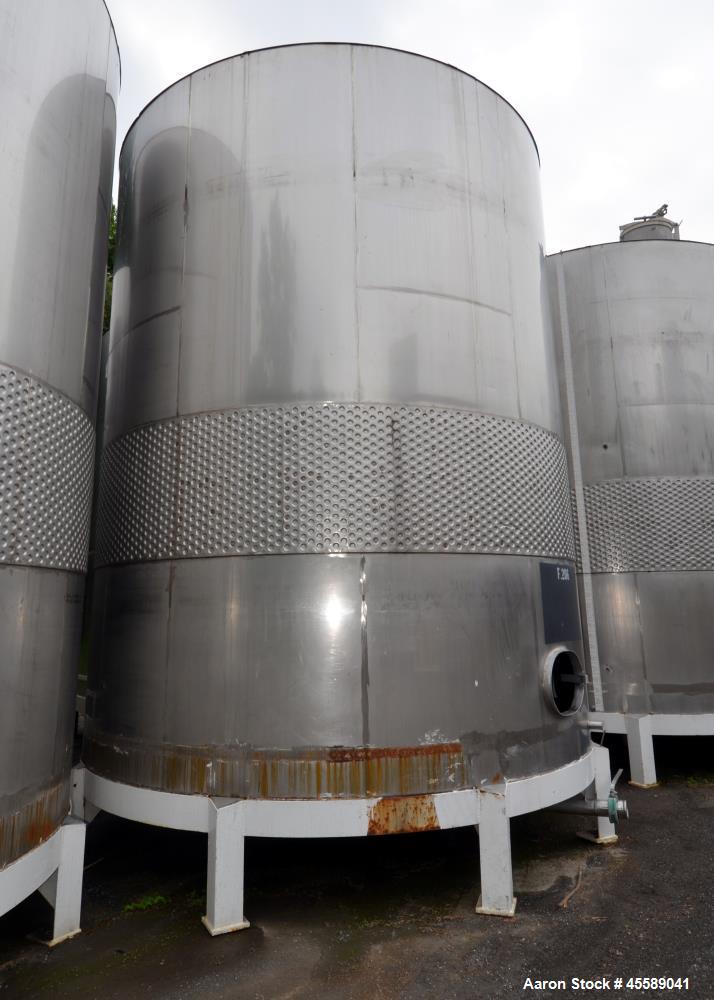 Used 16000 Gallon Douglas Brothers 304 Stainless Steel Vertical Tank