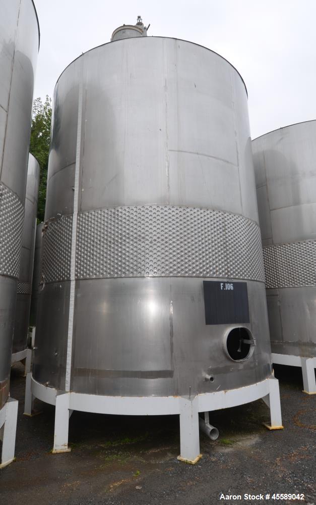 Used 16000 Gallon Douglas Brothers 304 Stainless Steel Vertical Tank