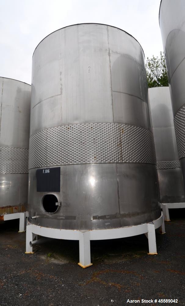 Used 16000 Gallon Douglas Brothers 304 Stainless Steel Vertical Tank