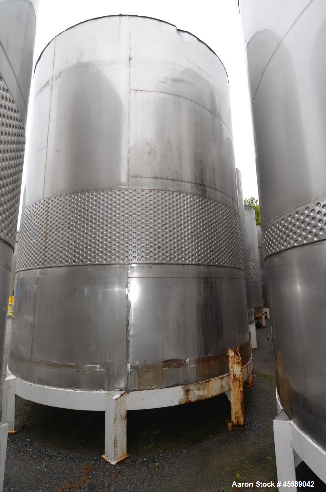 Used 16000 Gallon Douglas Brothers 304 Stainless Steel Vertical Tank