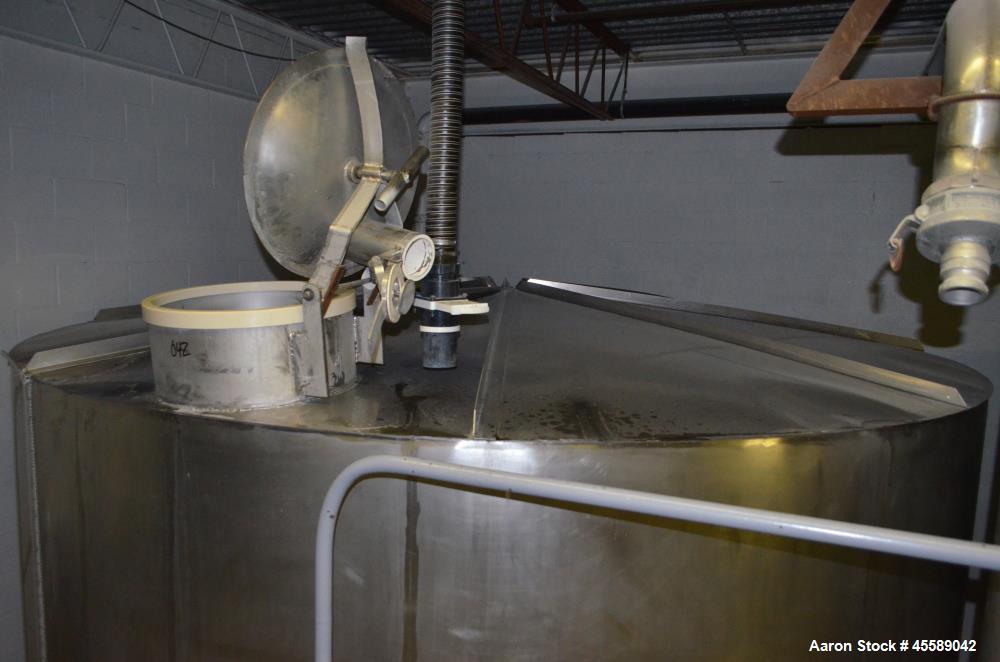 Used 16000 Gallon Douglas Brothers 304 Stainless Steel Vertical Tank