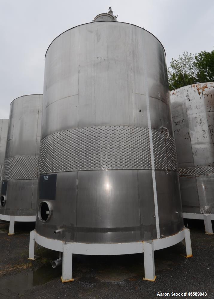 Used 16000 Gallon Douglas Brothers 304 Stainless Steel Vertical Tank